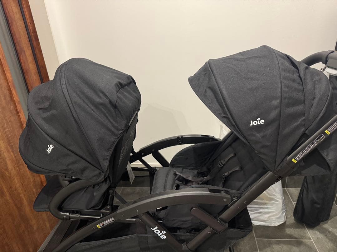 Joie ブラック ダブルシートベビーカー