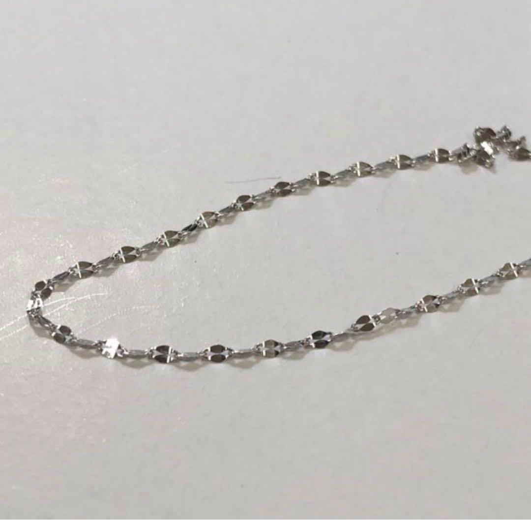 日曜日まで出品　pt850 ペタルチェーンブレスレット　17cm Mサイズ