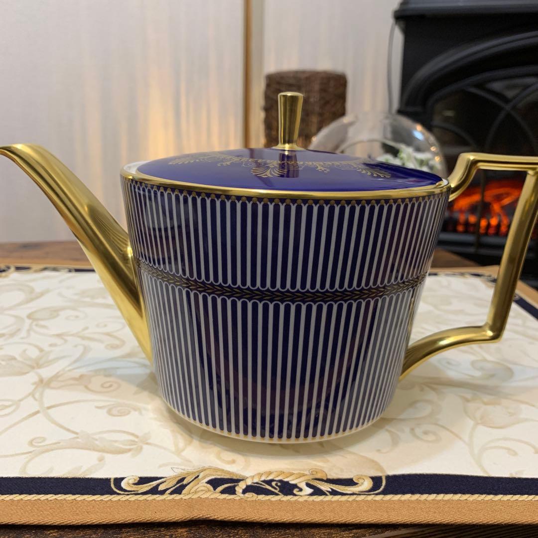 未使用　ウェッジウッド アンセミオン　ブルー　ティーポット