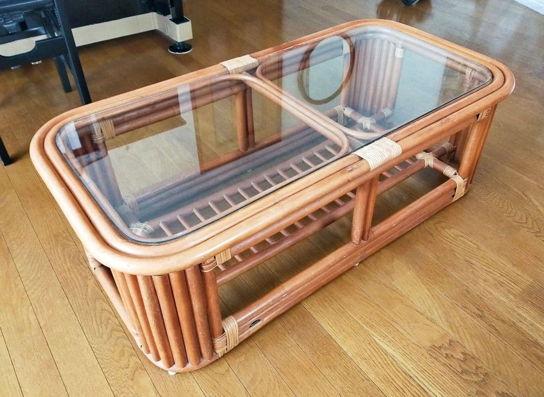 Kazama テーブル 籐（直接引取限定）