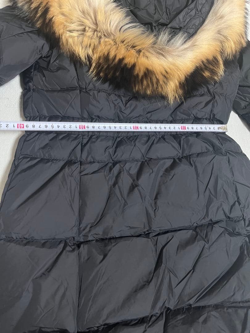 COACHファー付きブラックダウンジャケット