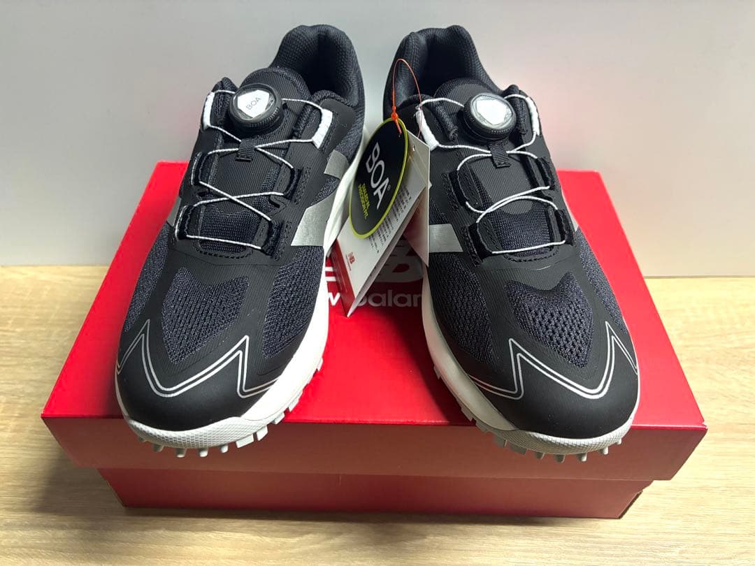 未使用 25.5cm 2E ニューバランスゴルフシューズUGS1001Fブラック