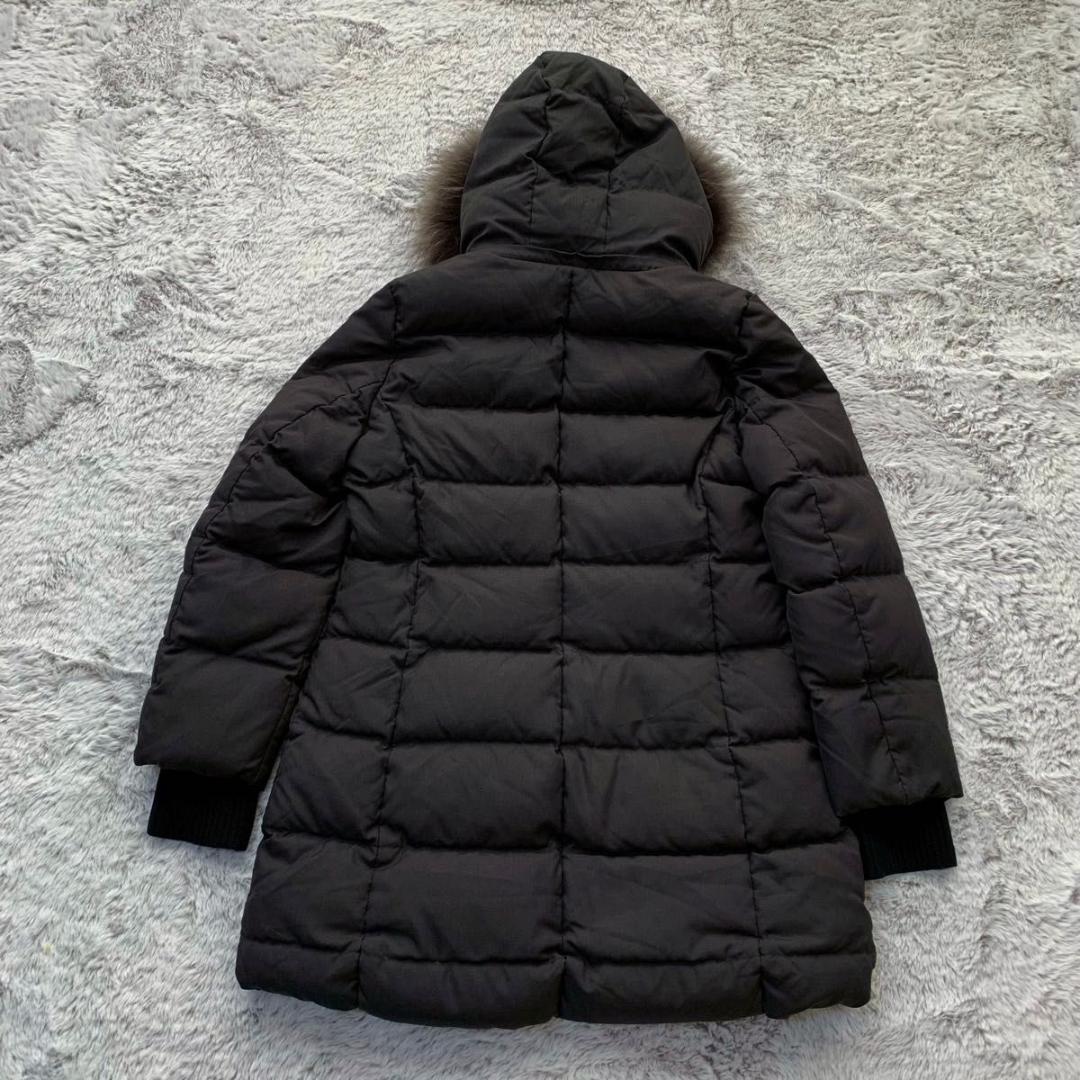 美品 23区 LIMONTA ダウンコート ファー ダークグレー Mサイズ☆