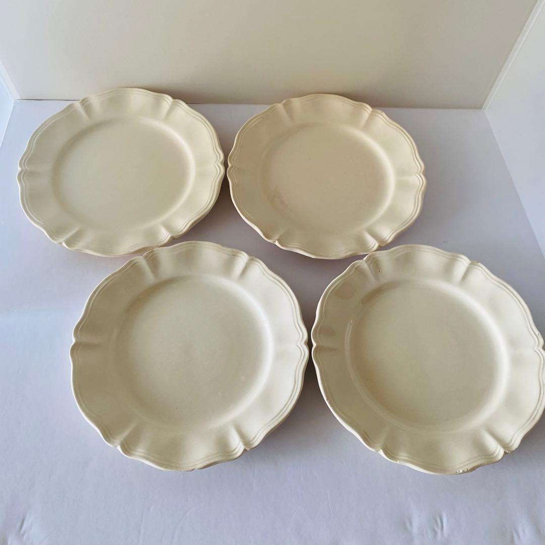 ディゴワンサルグミンヌ　花リム　ケーキプレート　フランス　4点セット