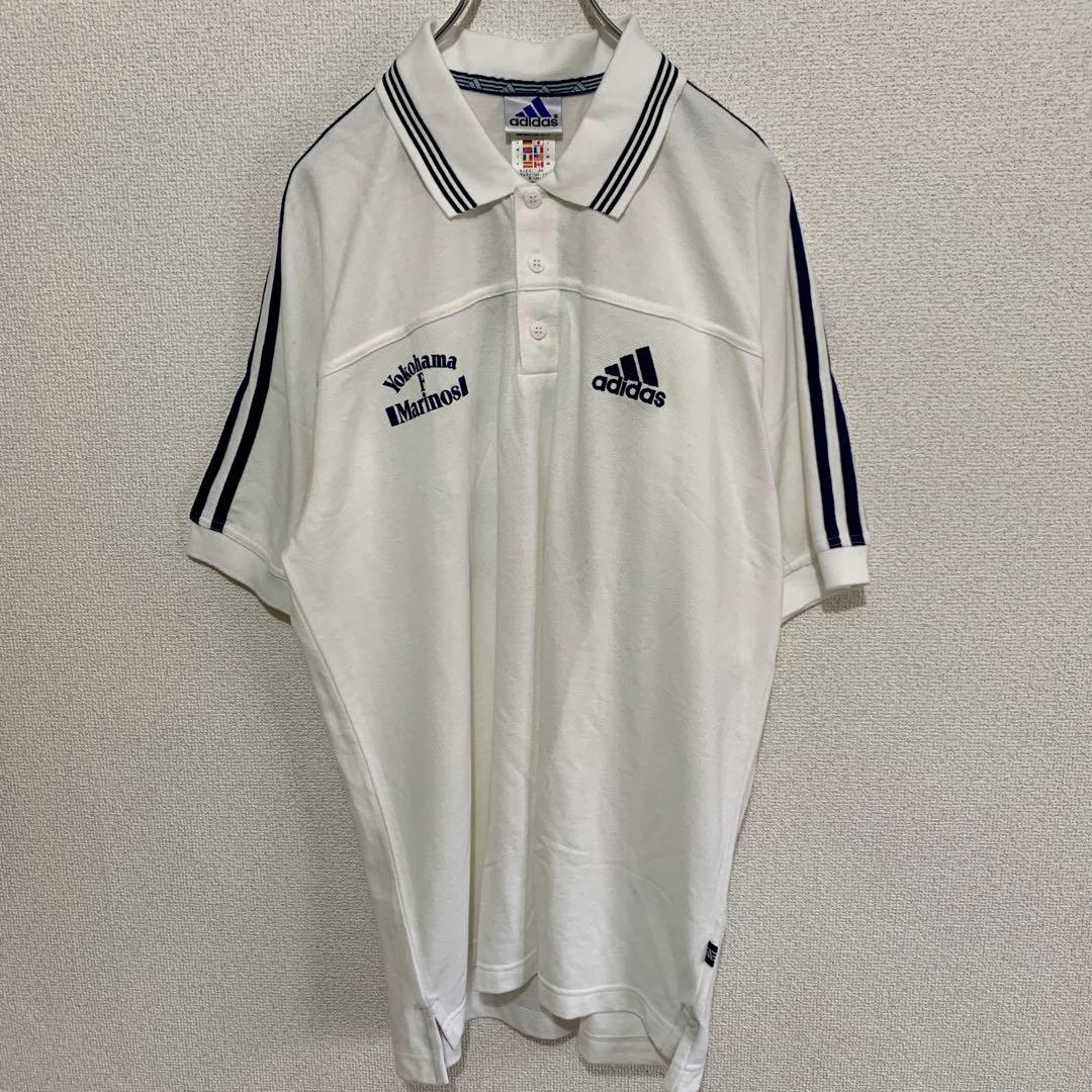 横浜マリノス　 90s adidas ポロシャツ デットストック　XL
