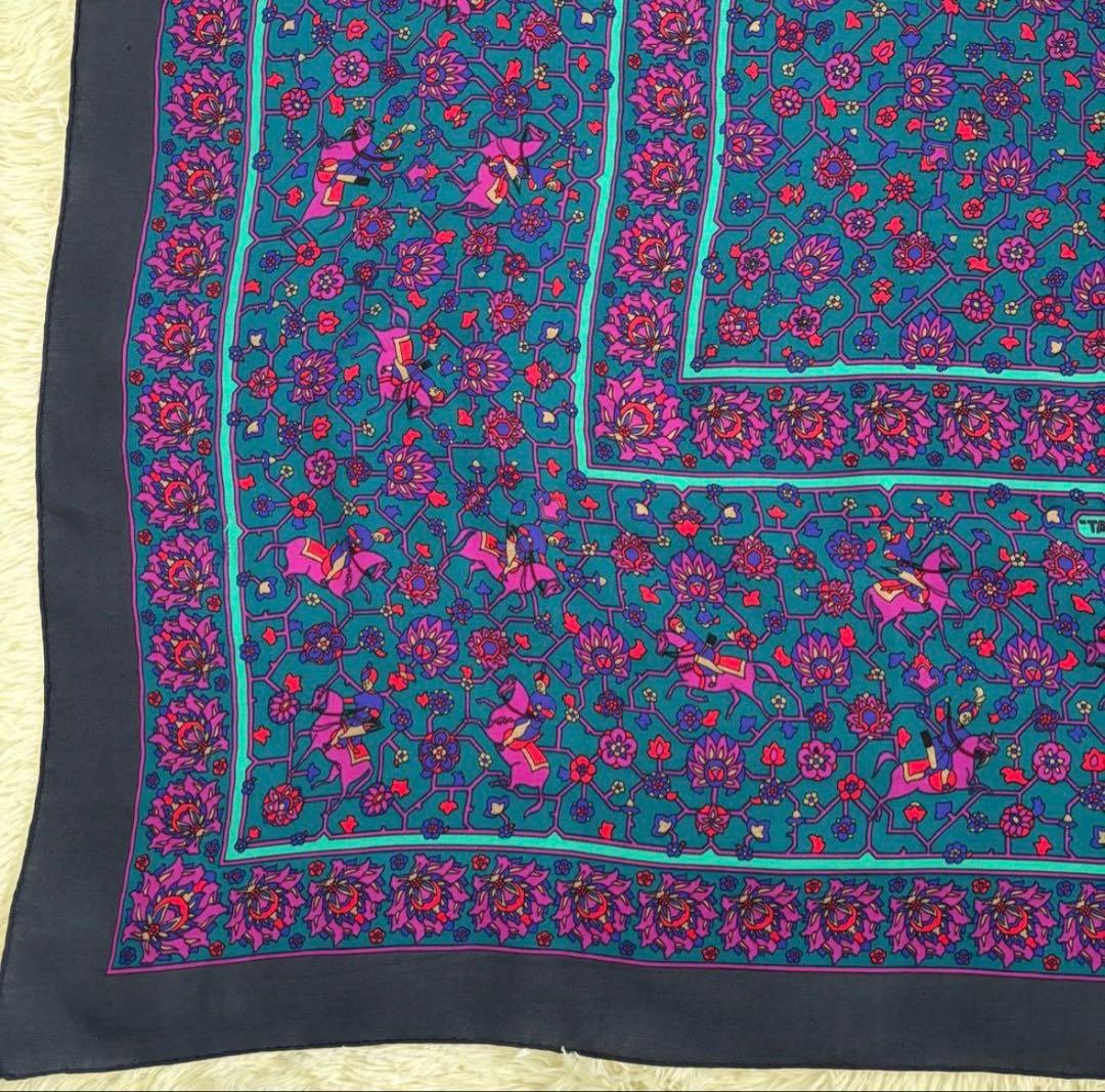 エルメス カレジェアン140 タブリーズ カシミヤ シルク スカーフ ストール