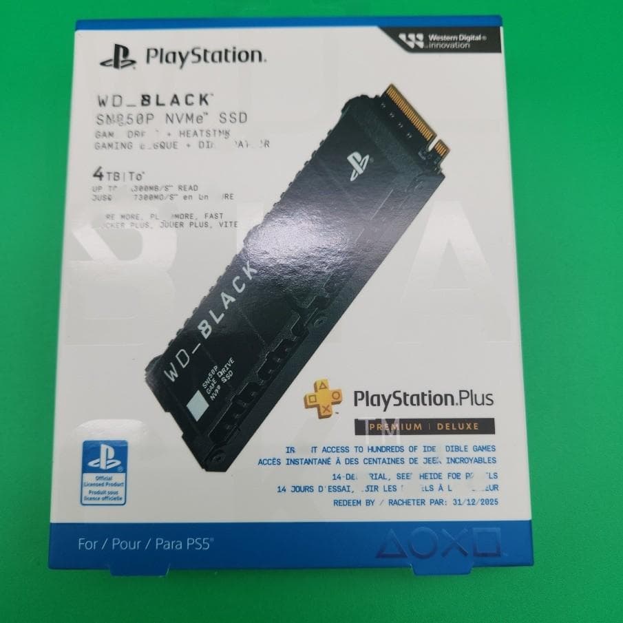 PS5用内蔵SSD（WD_BLACK SN850P 4TB SSD PS5用）