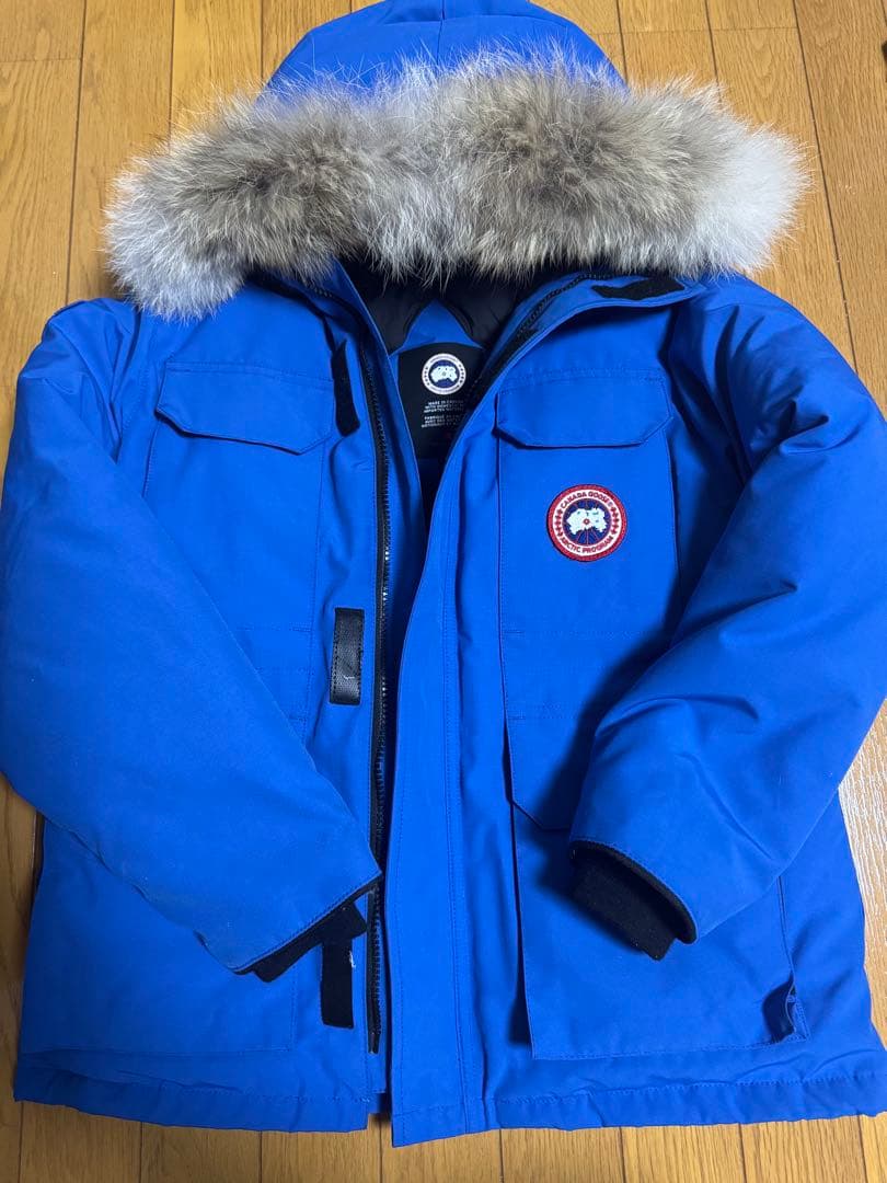   青 ダウンジャケット　お値下げ中！