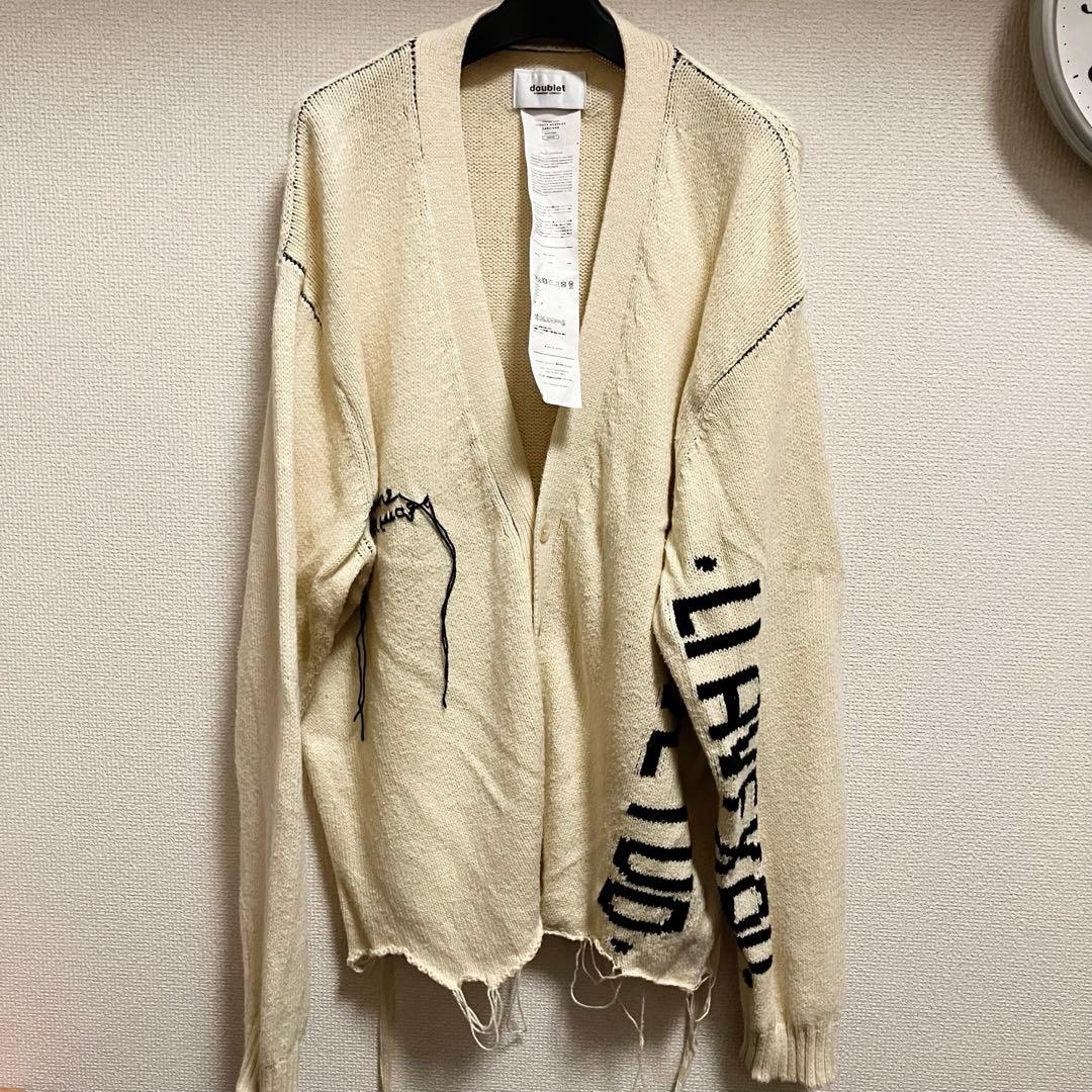 doublet ダブレット HIDDEN MESSAGE CARDIGAN