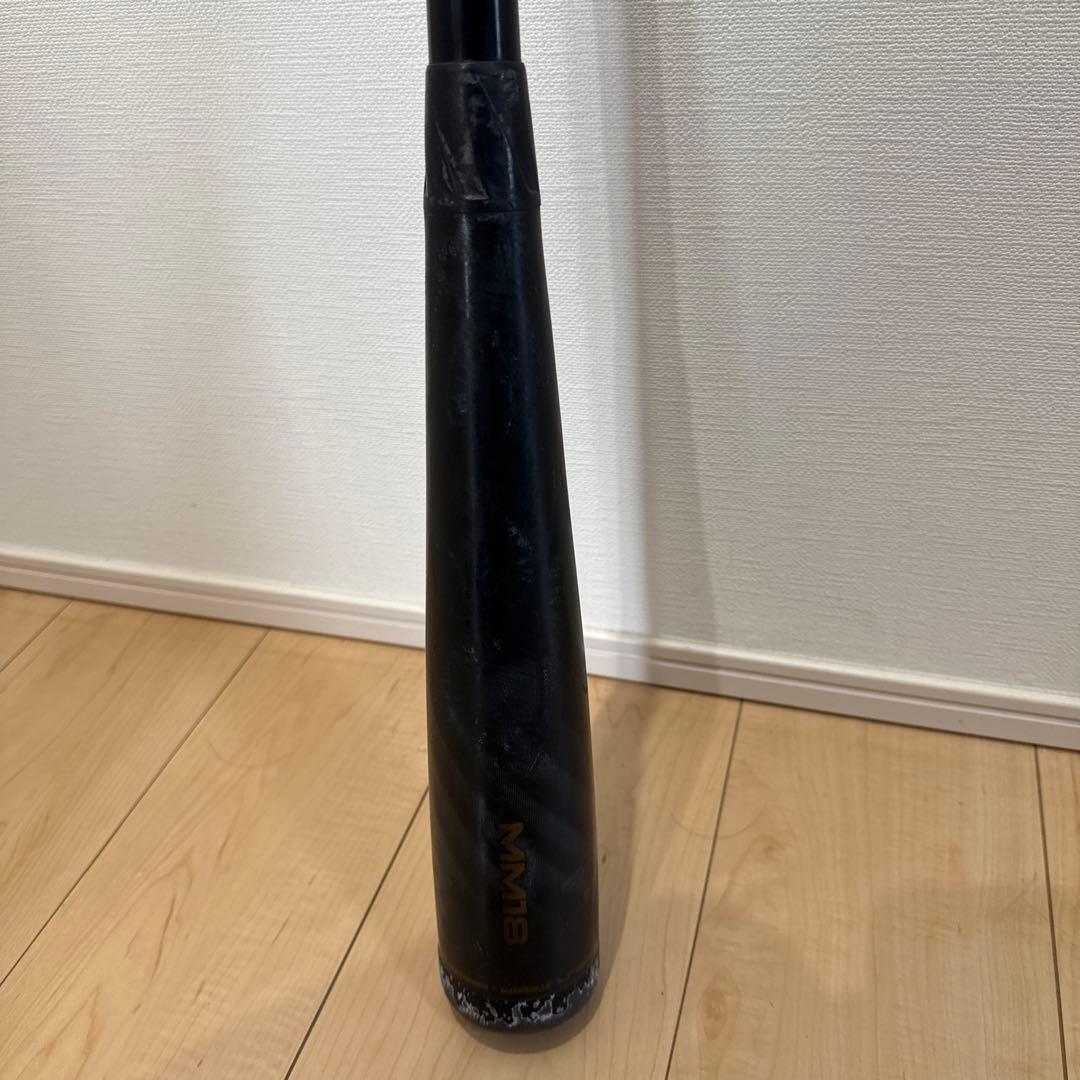 ミ*ド様 MM18 軟式バット 黒/青　573g 80cm