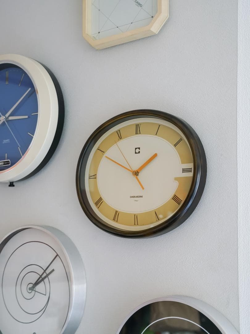 ヴィンテージ \"GHERARDINI\" 掛時計 ミッドセンチュリー ITALY