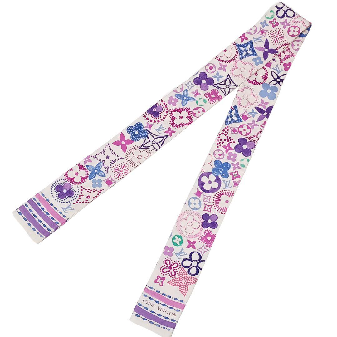ルイヴィトン バンドー モノグラム パープル ピンク ホワイト フラワー