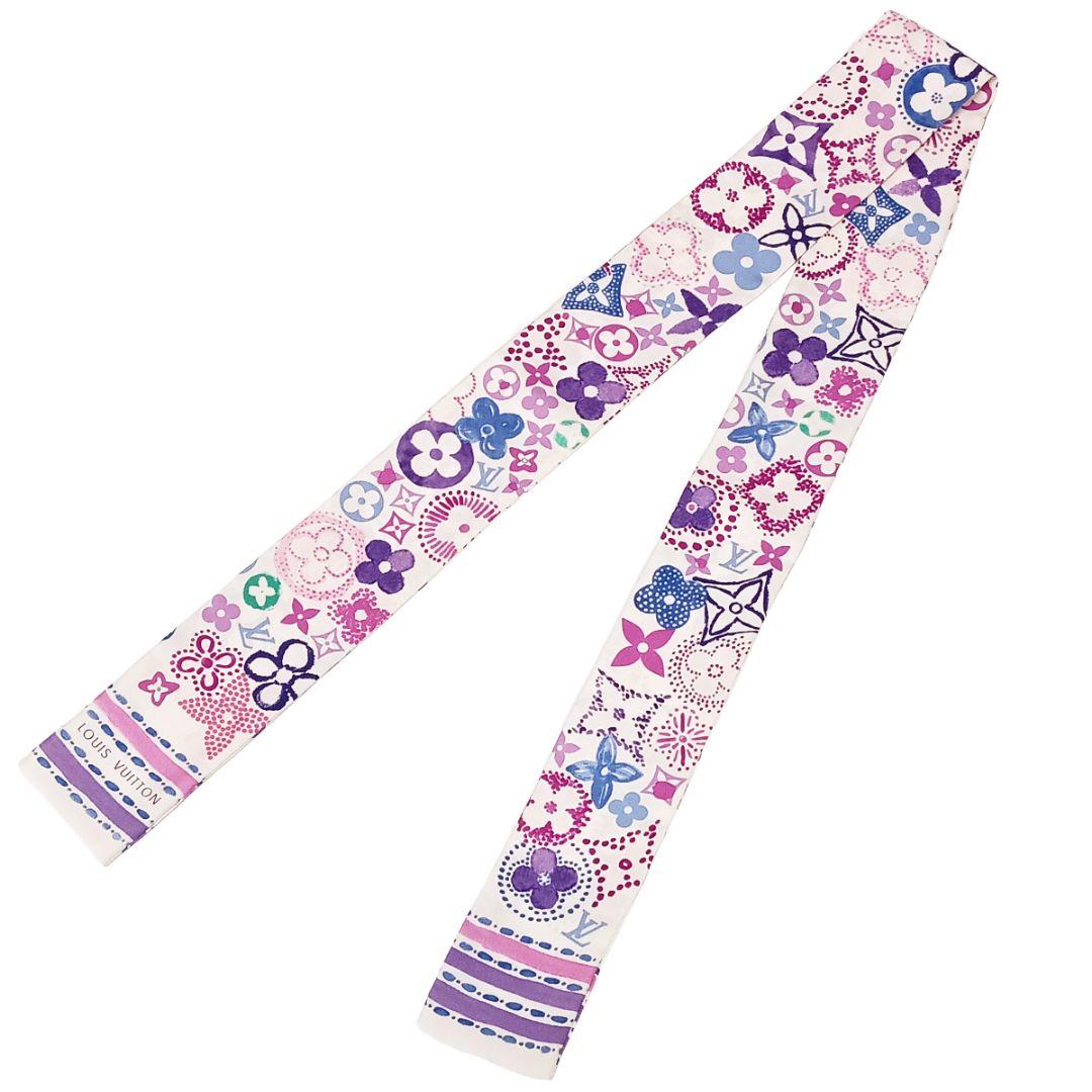 ルイヴィトン バンドー モノグラム パープル ピンク ホワイト フラワー