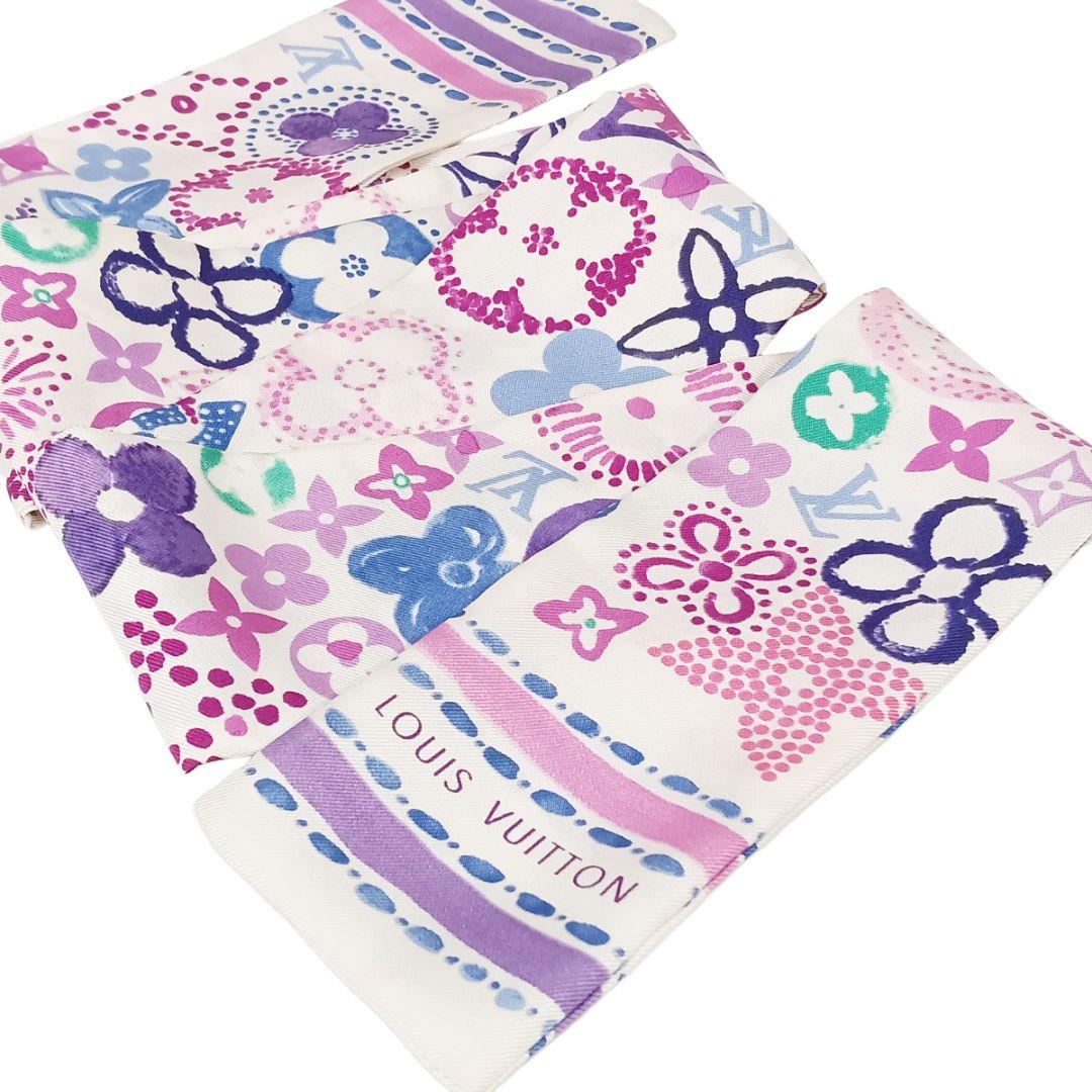ルイヴィトン バンドー モノグラム パープル ピンク ホワイト フラワー