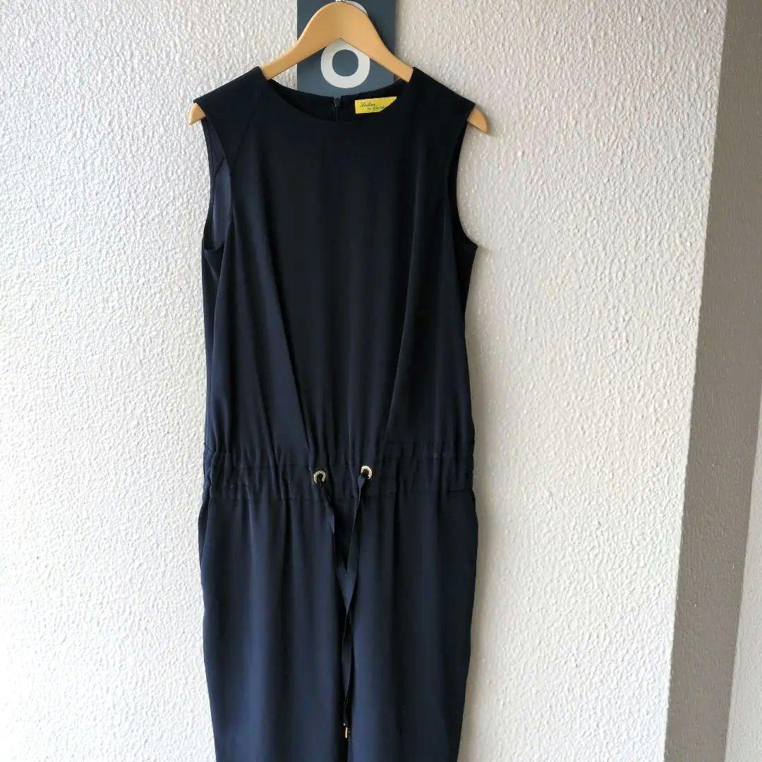 《美品！！レリアン✖BY中村江里子》オールインワン　サロペット　11号　ネイビー