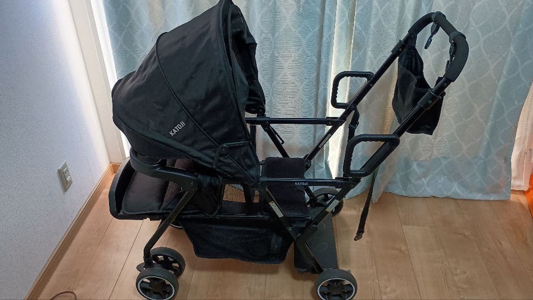 カトージ　2人でゴー 縦型 スリム 2人乗り ブラック