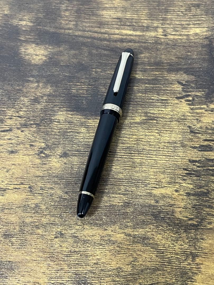 試筆のみ　MSニブ　ミュージック　ホワイトゴールド　21金　セーラー　万年筆