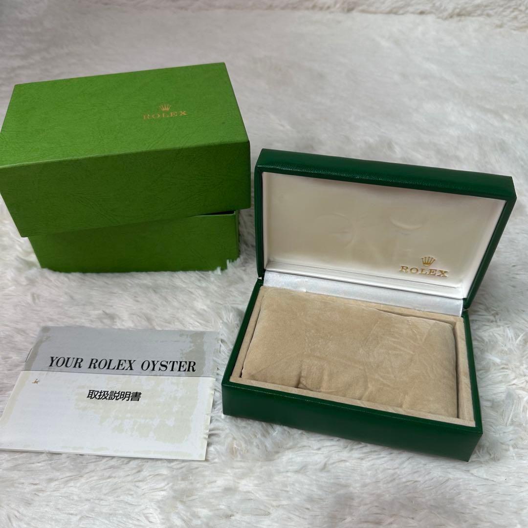 ROLEX 時計用緑色空箱と説明書　2組セット