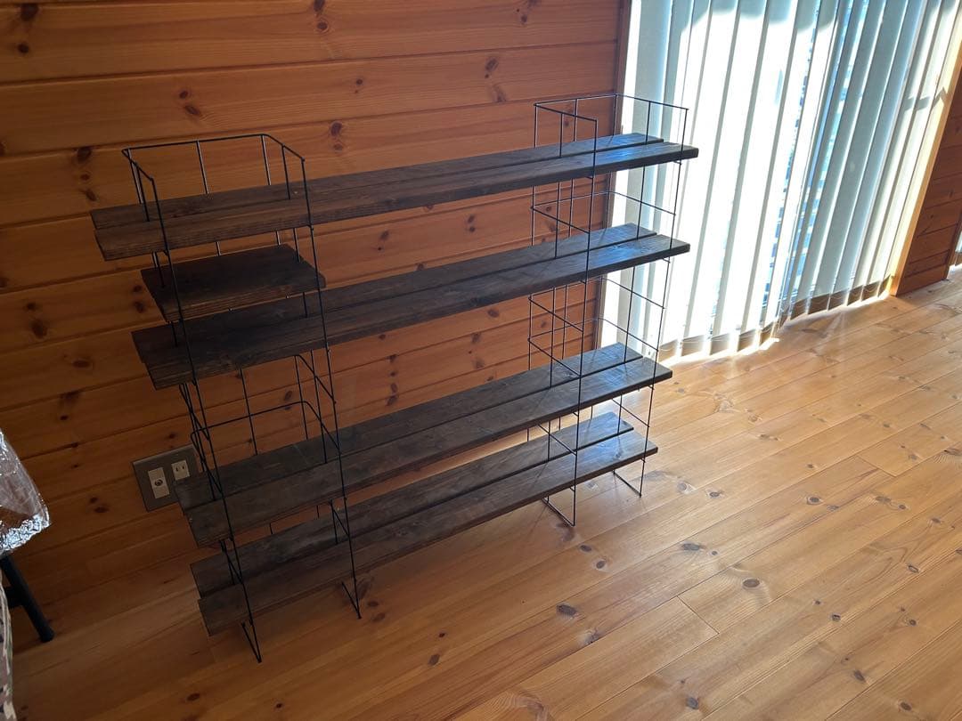 板8枚　アイアンネット　シェルフ　ハンドメイド 板移動可能