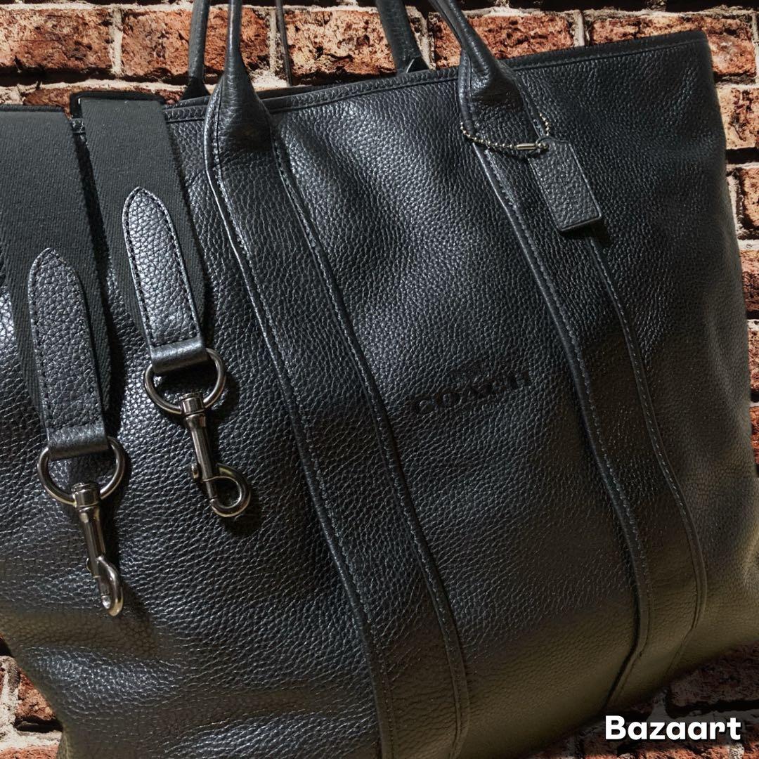 超美品 コーチ 2way ビジネスバック トラベラートート レザー トートバッグ