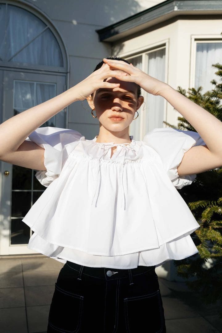 トップス Porto Puff Blouse thetoe