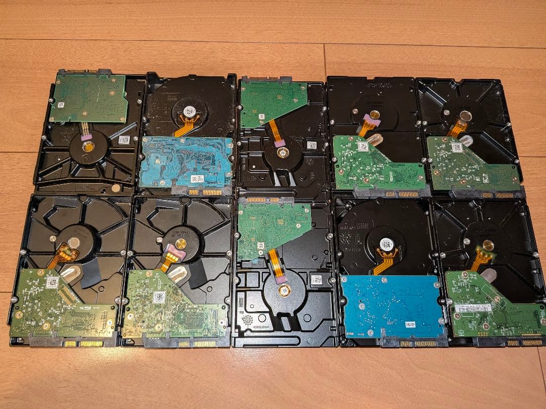 W*読様 HDD 10台セット 計28TB ジャンク 1T 2T 3T 4T 6