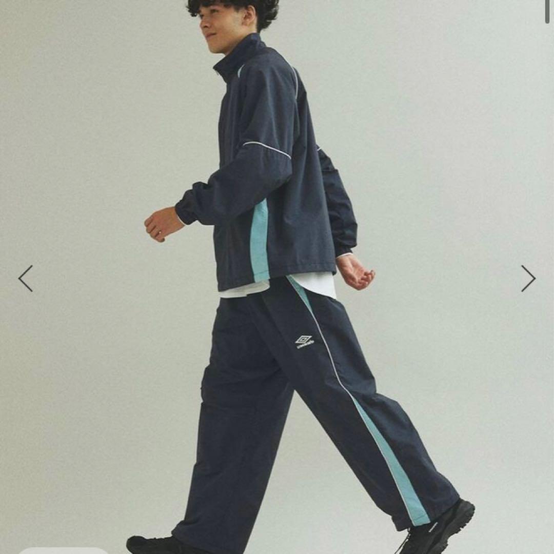 新品　UMBRO× エディフィス 別注 ナイロントラックパンツ　L ネイビー