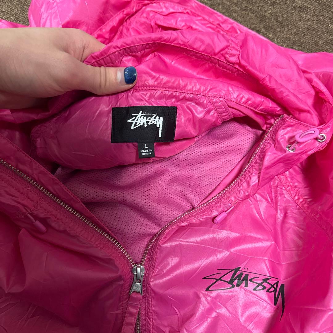 ウォーキング・ランニングウェア Stussy Beach Shell Wrinkled Nylon Pink