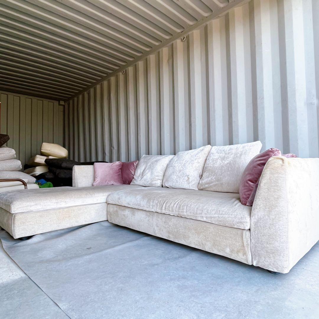 取付無料！アルフレックス SONA ファブリック3Pカウチソファクッション付き✨