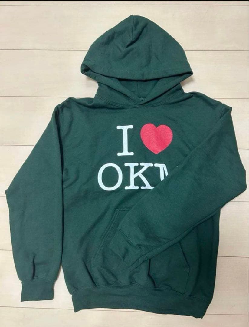 I LOVE OKM パーカー flex wit me yokosquad