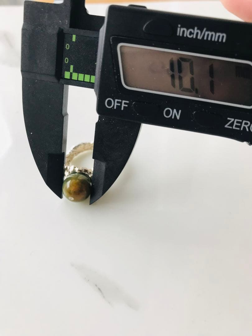 [R200-001］翡翠　リング　s925 グアテマラ産　12号　ダイヤモンド