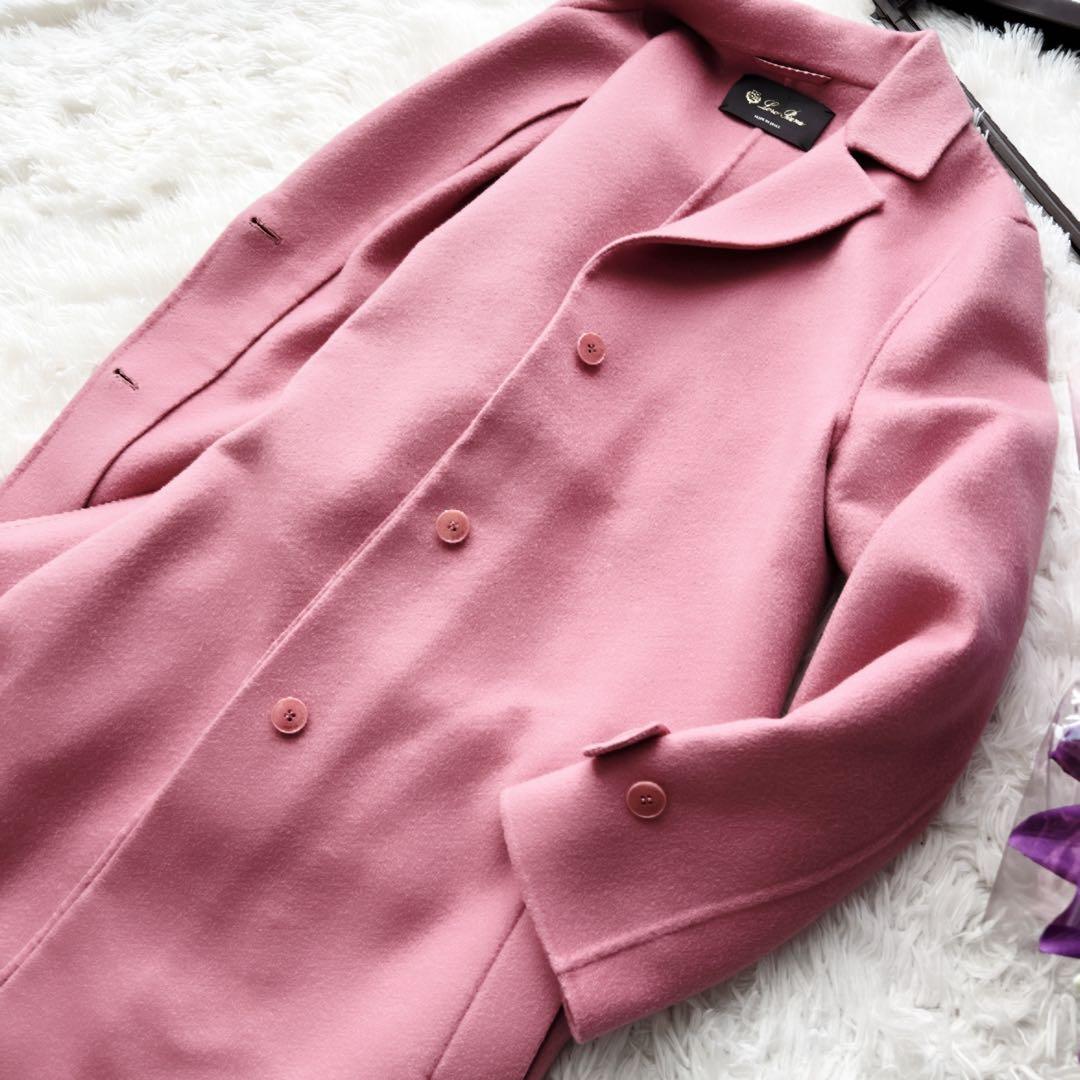 極美品　loropiana ロロピアーナ ダブルフェイス　カシミヤ　コート
