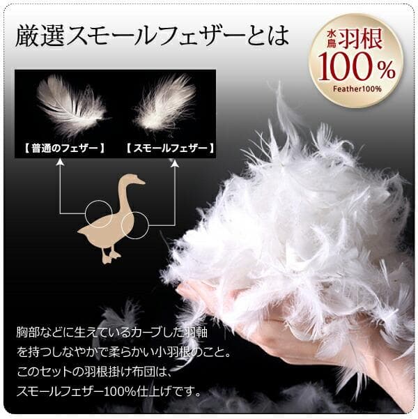 65万セット突破！大人気！お得な羽根布団8点セット【セミダブル】24