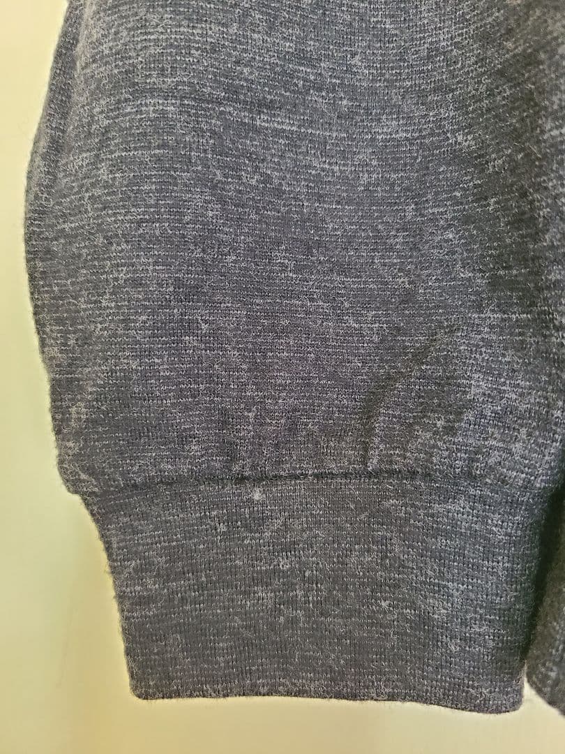 【LIDNM】MILLED NZ MERINO WOOL L/S(黒) Sサイズ