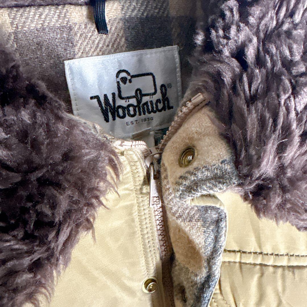 70s WoolRich 襟ボア 短丈ブルゾン XL ジャケット USA製
