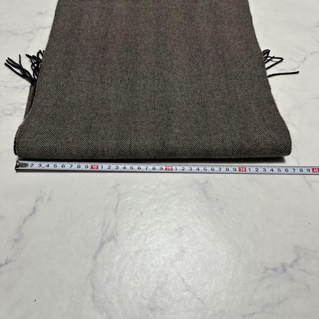 未使用級美品　ユナイテッドアローズ　カシミヤ100%マフラー　リバーシブル　茶色