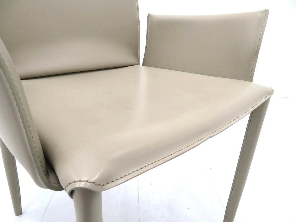 展示品　イタリア　ボンテンピ　総本革　レザー　チェア　モダン　高級