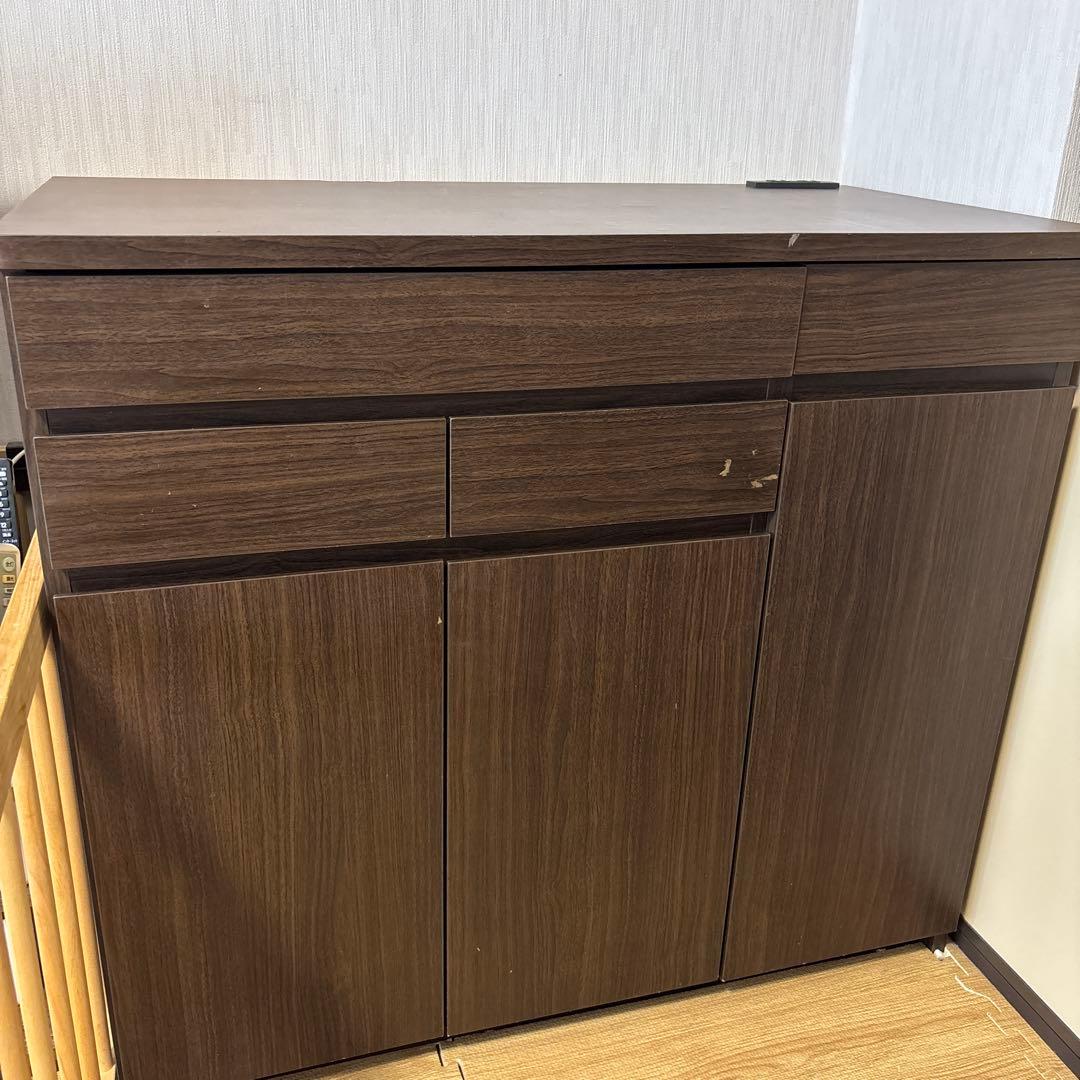 ベルメゾン　プリンターも収納できるパソコンキャビネット