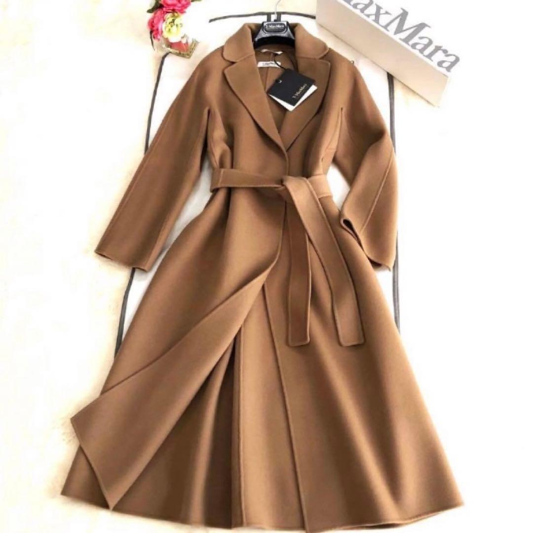 新品タグ付【MAX MARA】36ESTURIAクチートアマーノキャメル