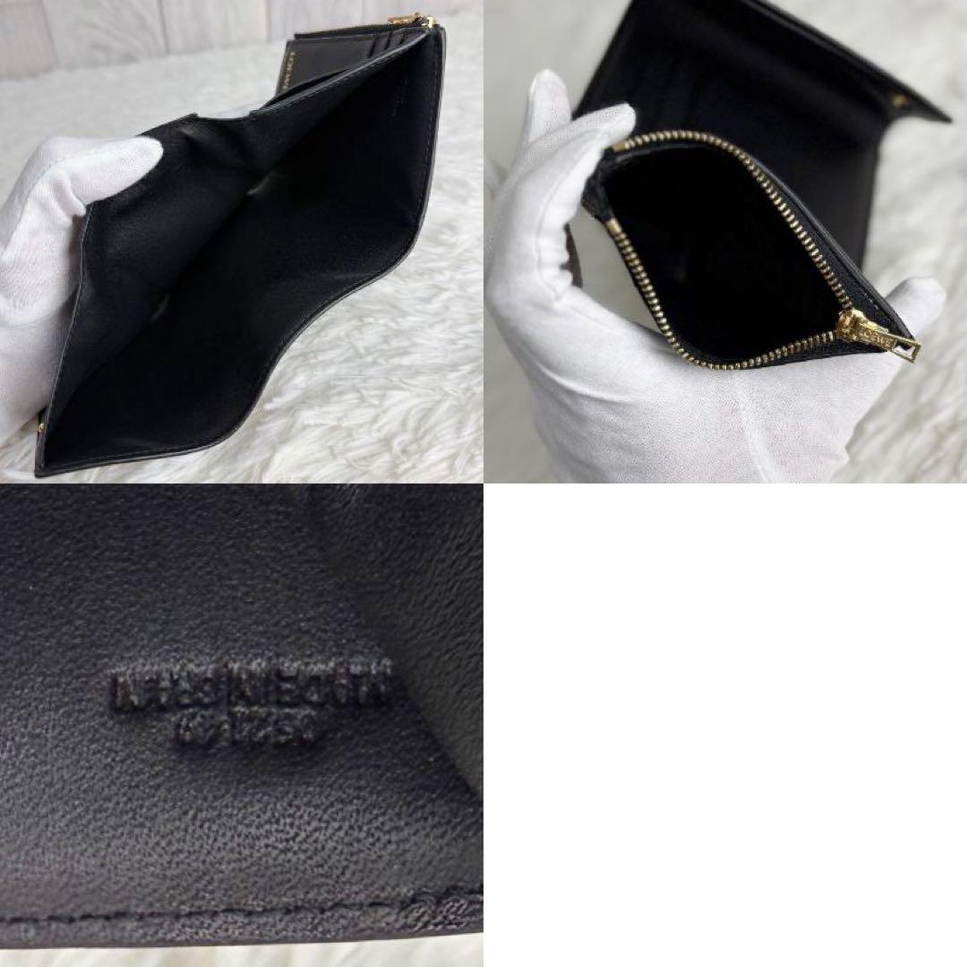 美品♡LOEWE ロエべ アナグラム リピート レザー ミニ財布 ブラック