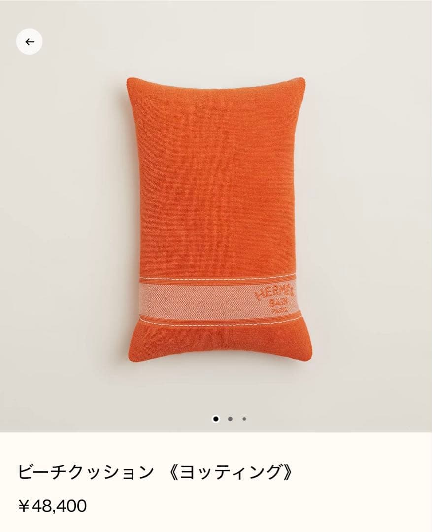 新品 HERMES エルメス ビーチクッション ヨッティング