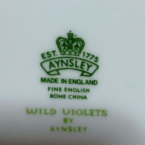 英国製 エインズレイ ワイルドバイオレット ボウル 大