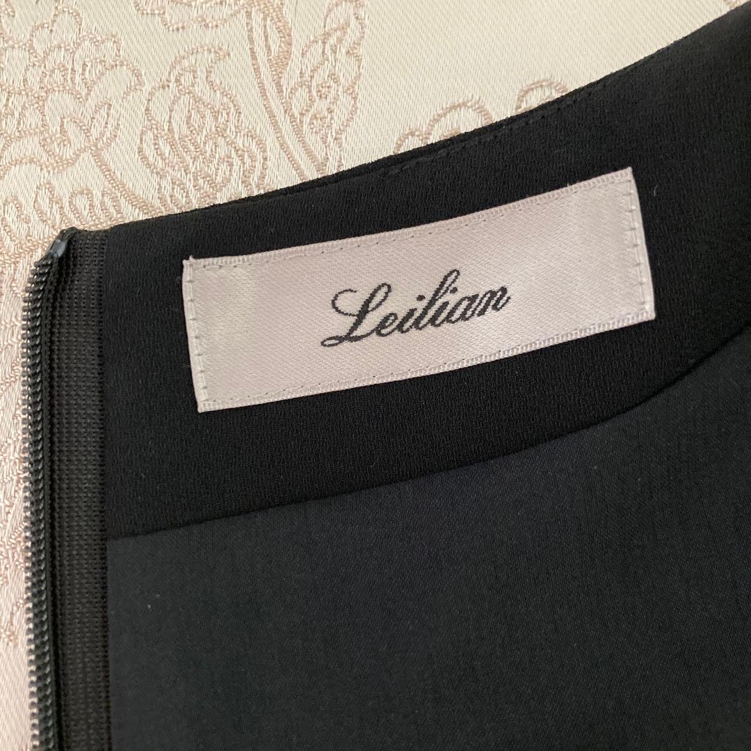 タグ付美品　レリアン9号　 洗えるブラックフォーマルワンピース