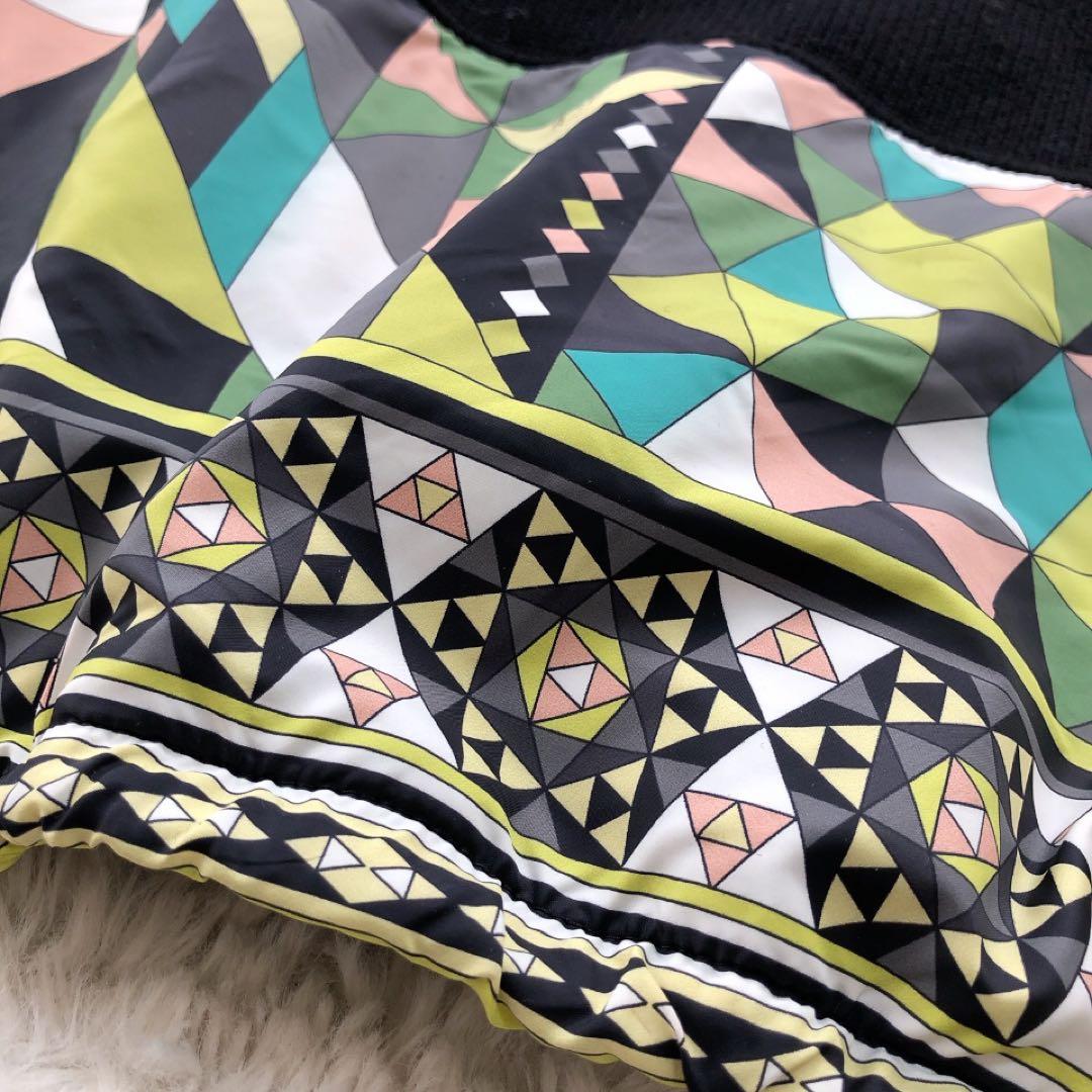 EmilioPucci*エミリオプッチ　ニットワンピース　ハイネック　プッチ柄