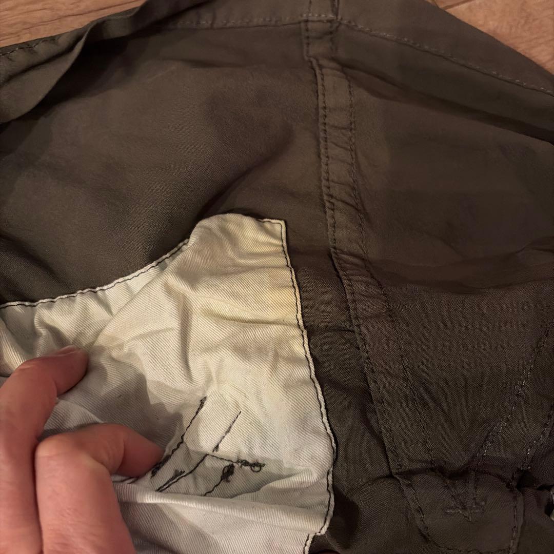 コムデギャルソン　縮絨　カーキ色　ジャケット