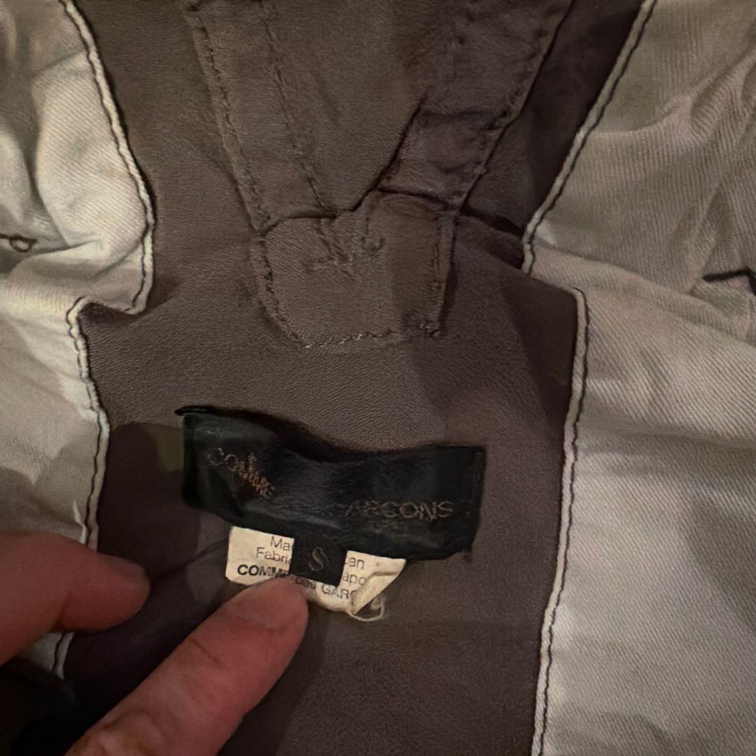 コムデギャルソン　縮絨　カーキ色　ジャケット