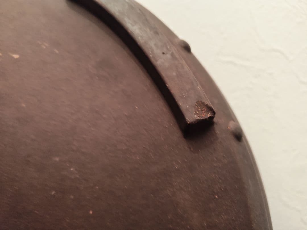 茶色 陶器 盆栽鉢 直径約42.5cm　寶山　落款あり