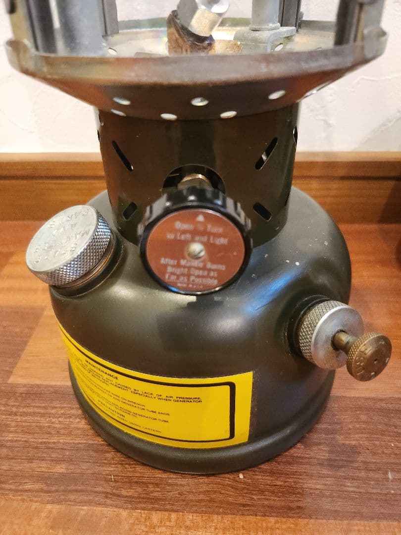 コールマン　SMP　252A　GIランタン　1987年製　デッドストック　軍幕