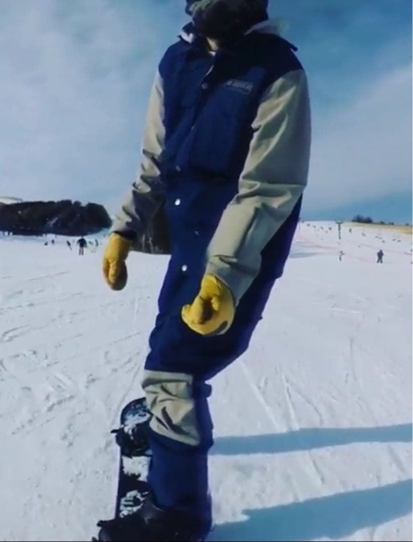 【上下セット】AA HARDWEAR　ウェアLサイズ ネイビー系 ビブパンツ