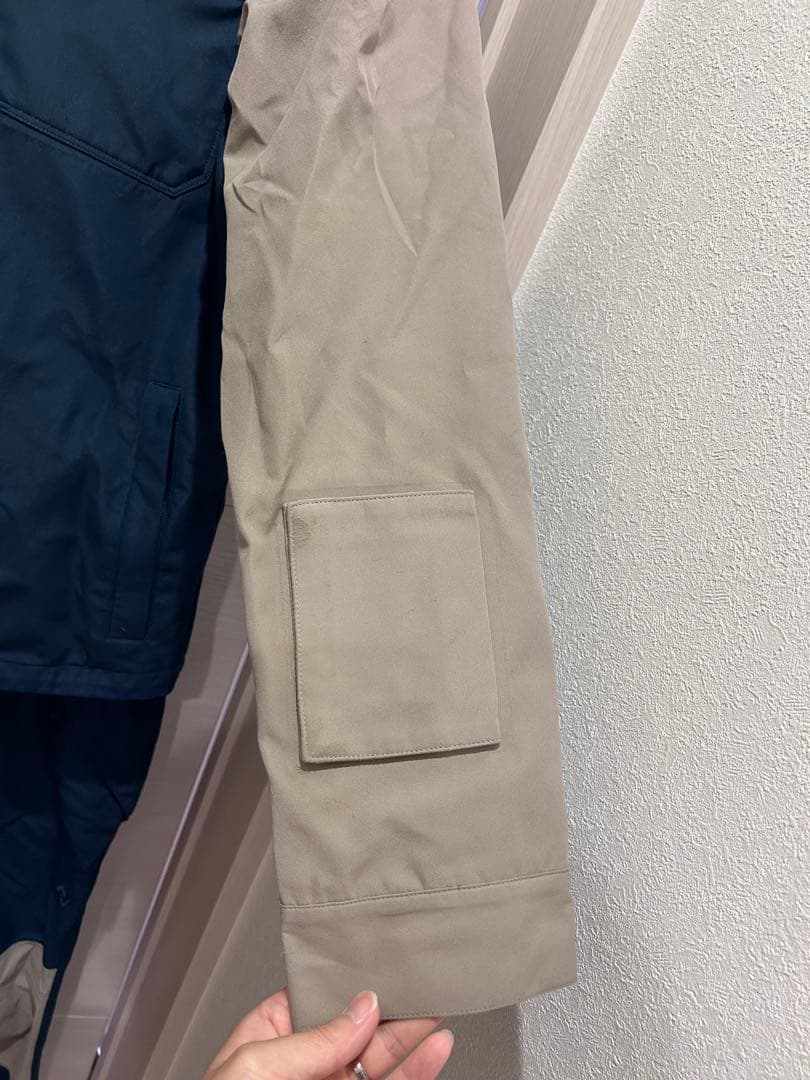 【上下セット】AA HARDWEAR　ウェアLサイズ ネイビー系 ビブパンツ